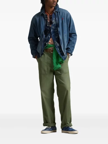 Șosete Polo Ralph Lauren de in cu broderie în carouri roșu