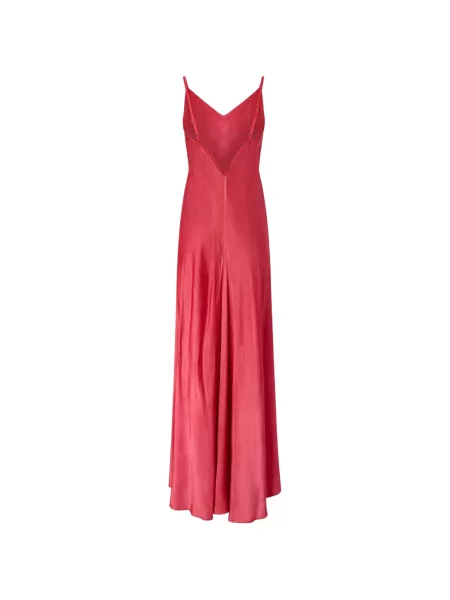 Lung rochie Pinko din satin roșu