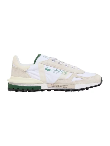 Sneakersy Lacoste zamszowe białe