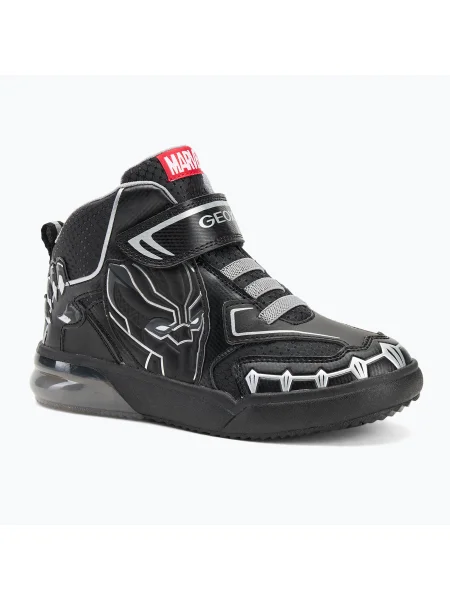 Detské topánky Geox Grayjay black/silver čierna