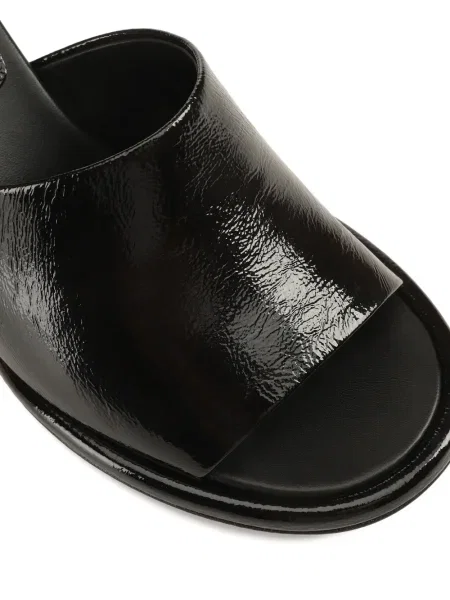 Papuci tip mules Sergio Rossi din piele negru
