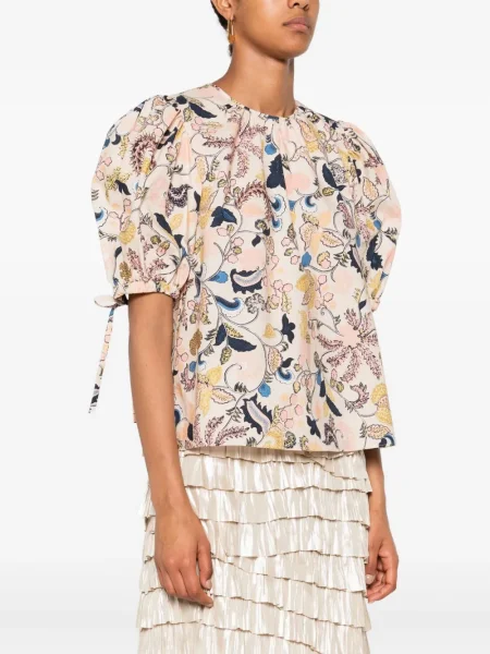 Tricou Ulla Johnson cu model floral cu imagine