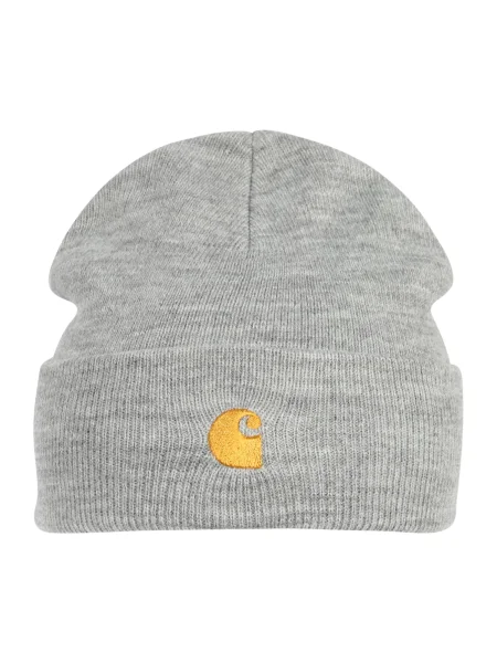 Carhartt WIP Chase Beanie Grey Heather/ Gold gri