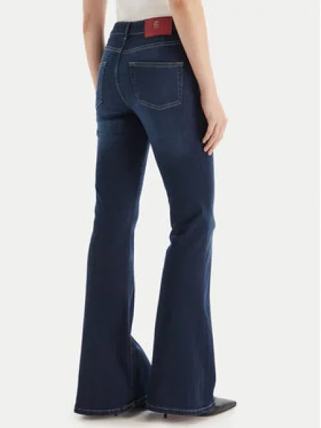 Fracomina Jeans hlače Mornarsko Bootcut Fit modra