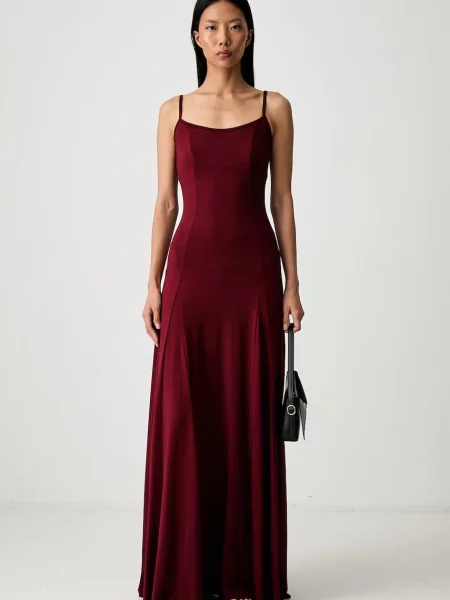 Le Privé rochie din lyocell MEL BORDEAUX