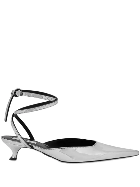Pantofi cu toc Moschino gri