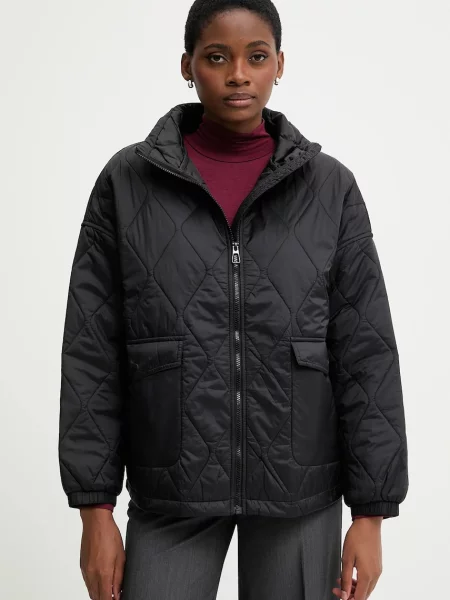 United Colors of Benetton geacă de tranziție oversize negru