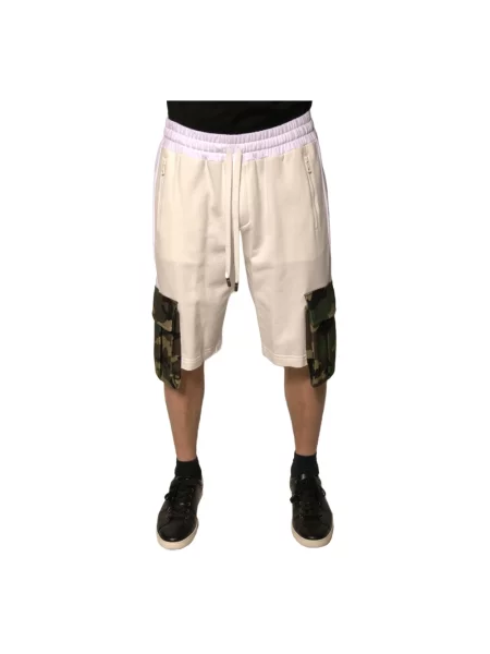 Bermudy Dolce And Gabbana wiązane beżowe