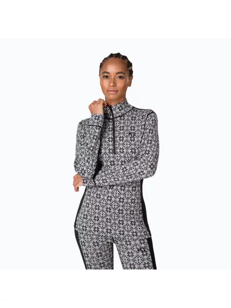 Bluza termoaktywna KARI TRAA Rose Half Zip czarna