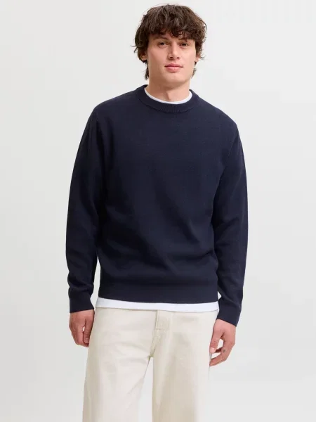JACK & JONES Pulover JWHMILANO bleumarin