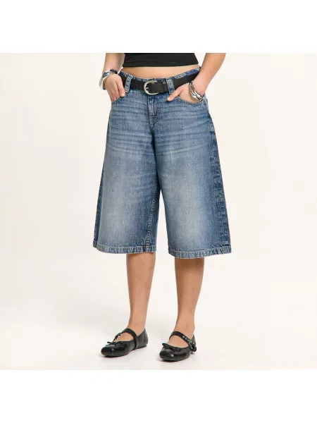 Джинсовые шорты Cropp синие