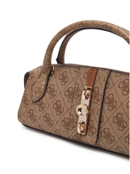 Torbica Guess Yvonne Logo Mini Svijetlo smeđa
