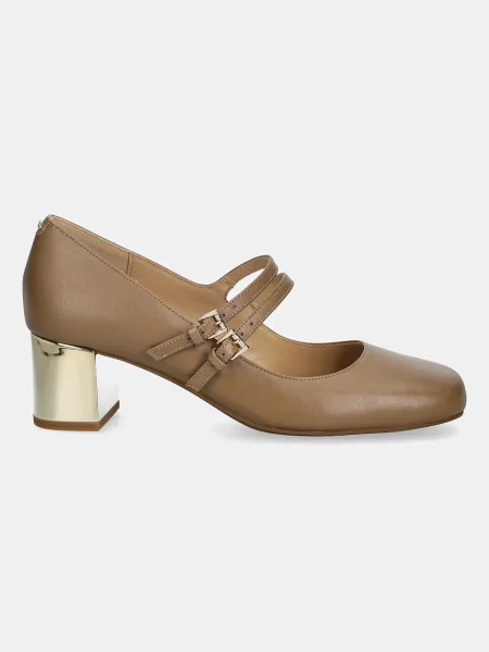 Кожаные туфли Michael Michael Kors бежевые