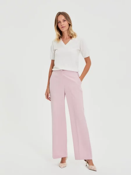 Pantaloni Marisse alb
