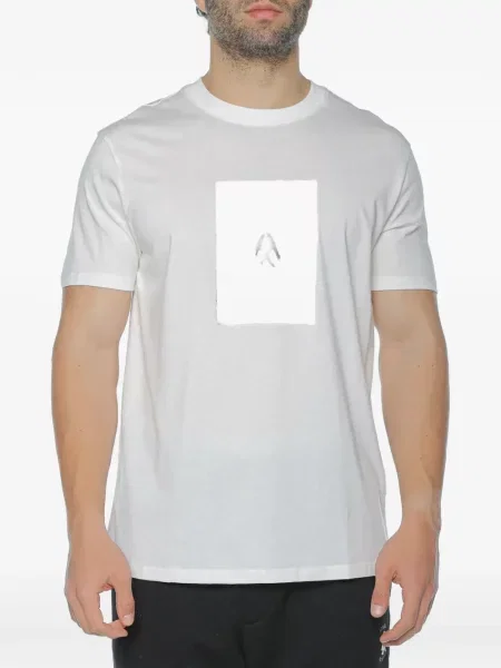 Tricou Armani Exchange cu imagine alb