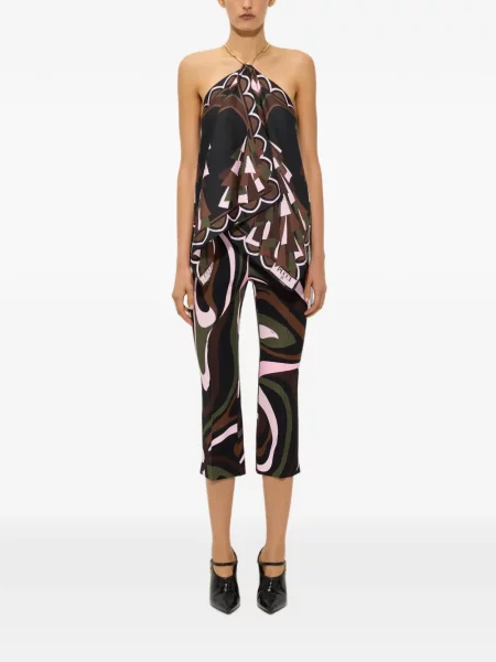 Pantaloni Pucci cu imagine negru