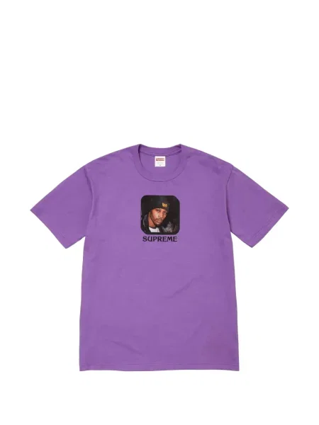 Тениска Supreme виолетово