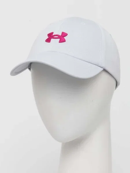 Шапка с козирка Under Armour синьо с апликация бяло