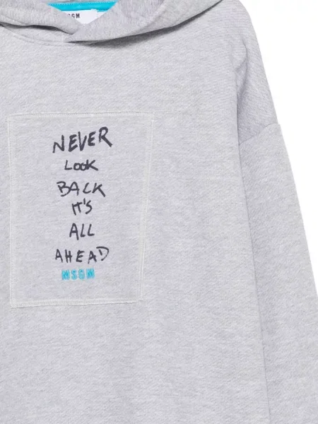 Bluza z kapturem dziecięca Msgm szara