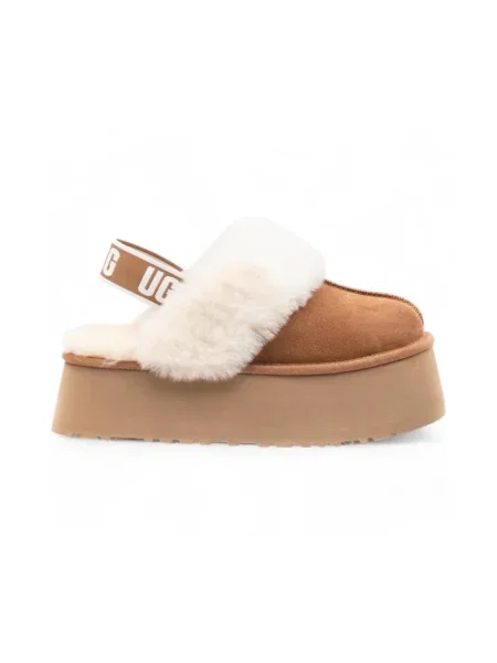 Trampki Ugg skórzane wsuwane beżowe