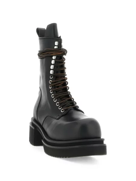 Боти Rick Owens с връзки с дантела черно