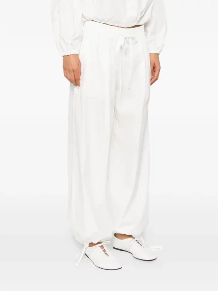 Pantaloni Weekend Max Mara cu cordon alb