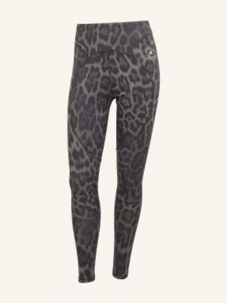 Vzorované sportovní legíny adidas by Stella McCartney šedé