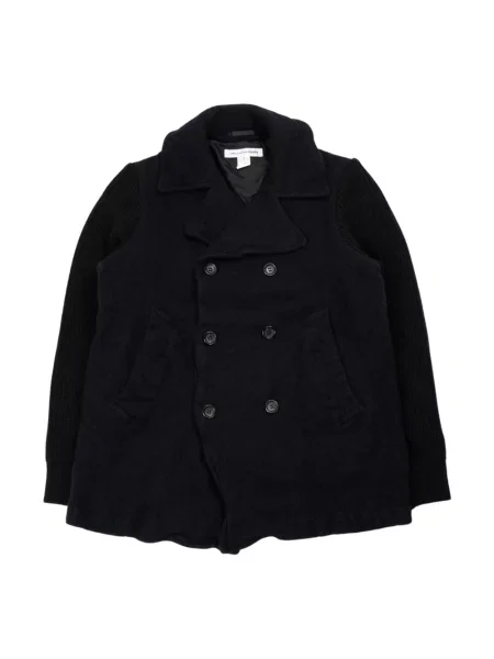 Płaszcz Comme Des Garcons wełniany niebieski