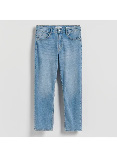 Reserved Egyenes szárú farmer kék