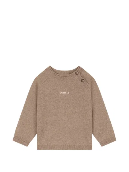 Sweter dziecięcy Donsje brązowy
