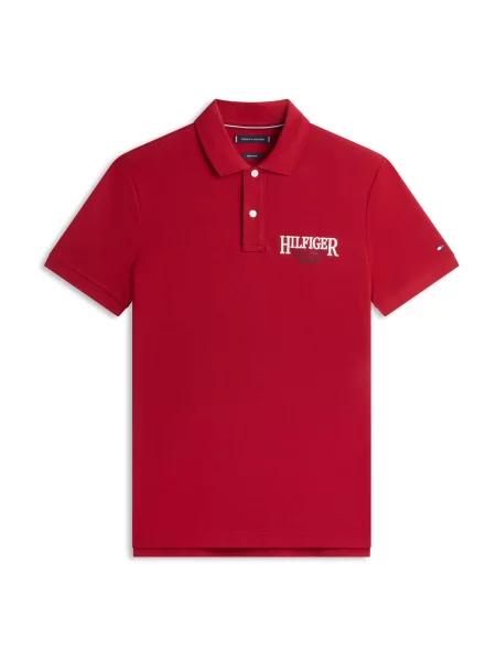TOMMY HILFIGER Póló piros / fekete fehér