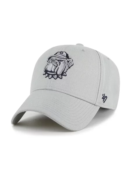 Шапка с козирка 47 brand NCAA Georgetown Hoyas с апликация сиво
