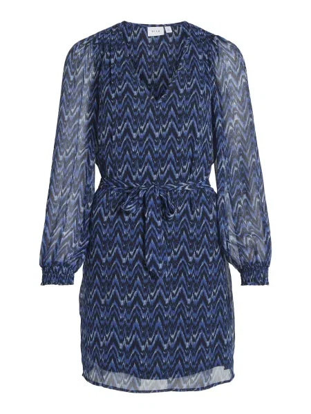 VILA Rochie albastru / negru alb