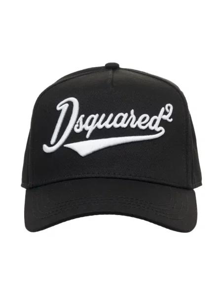 Czapka z daszkiem Dsquared2 z logo czarna