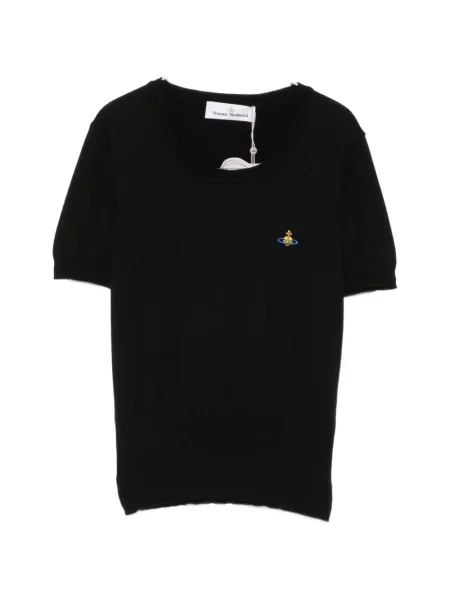Scurt top Vivienne Westwood cu broderie negru