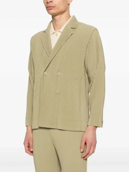 Geacă Homme Plisse Issey Miyake plisată verde