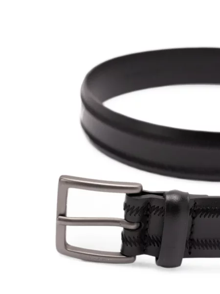 Cu centură curea Orciani din piele negru