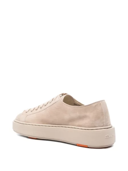 Sneakerși Santoni din piele de căprioară