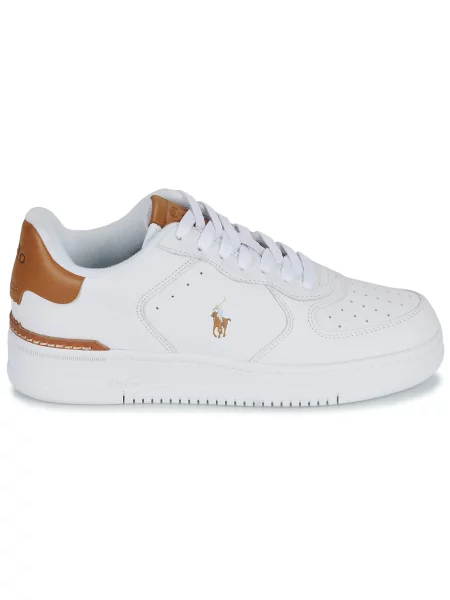 Polo Ralph Lauren Niske tenisice MASTERS CRT smeđa / prljavo bijela