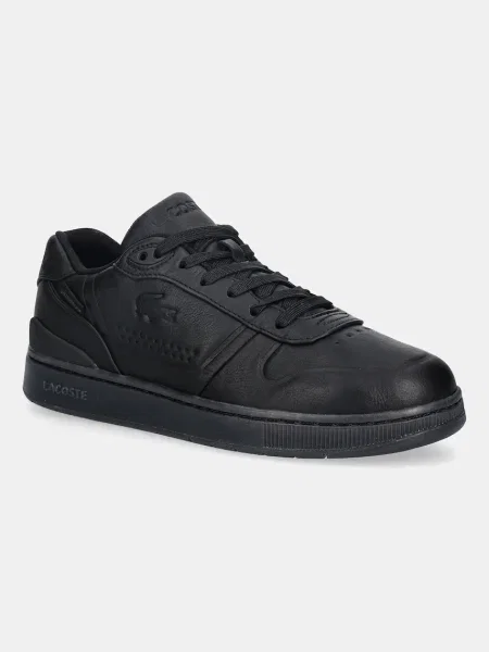 Lacoste bőr sportcipő T-Clip Shield Sneakers fekete