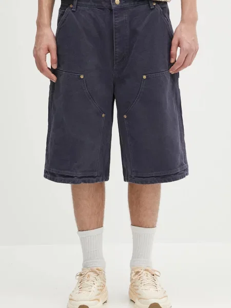AMBUSH pantaloni scurți din Canvas Carpenter Short Pants bleumarin