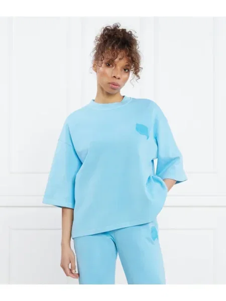 Karl Lagerfeld Hanorac ikonik tonal | Relaxed fit albastru