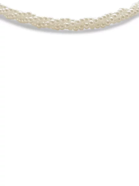 Колие Hzmer Jewelry с перли бяло