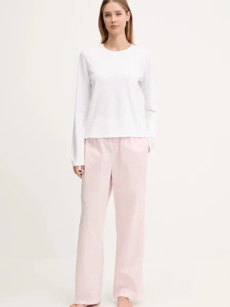 Пижама Calvin Klein Underwear дамска от бяло