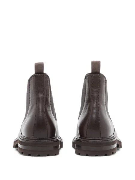 Botine chelsea Giorgio Armani din piele maro