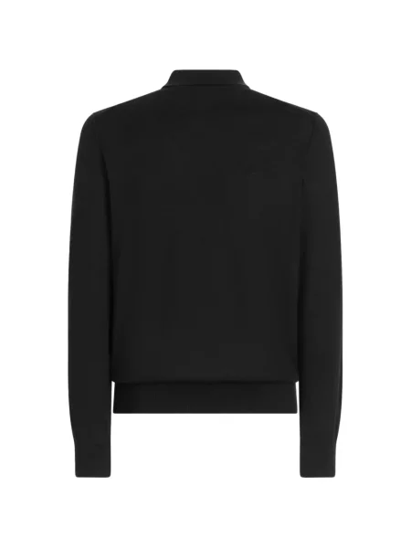 Tricou polo Dolce & Gabbana din cașmir maro
