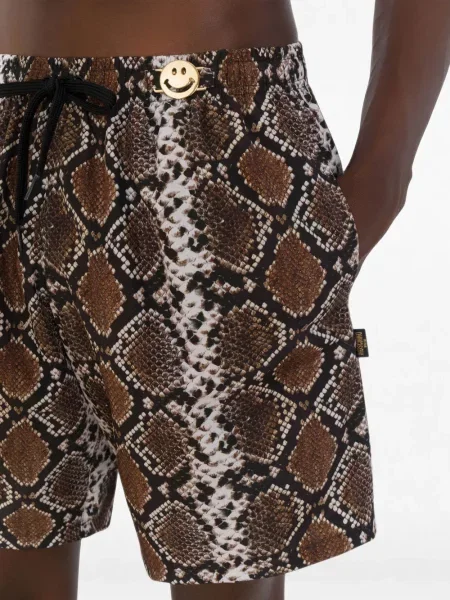 Slip de baie Moschino cu imagine maro