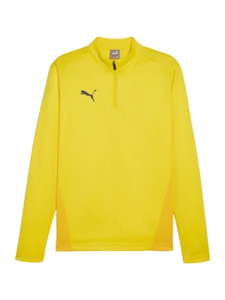 PUMA Funkcionalna majica TeamGoal rumena / kari črna