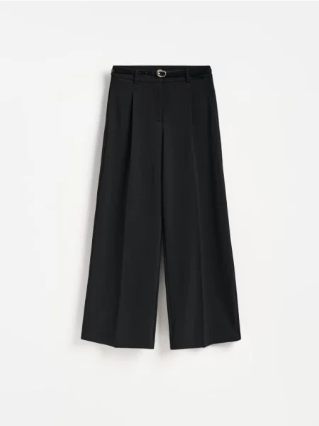 Reserved Pantaloni cu curea negru