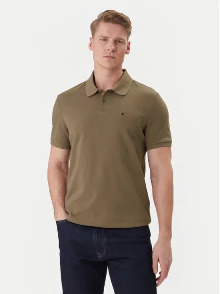 Calvin Klein Jeans Tricou polo Kaki